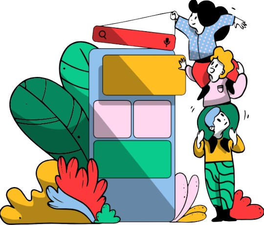 Illustration of collaboration and innovation